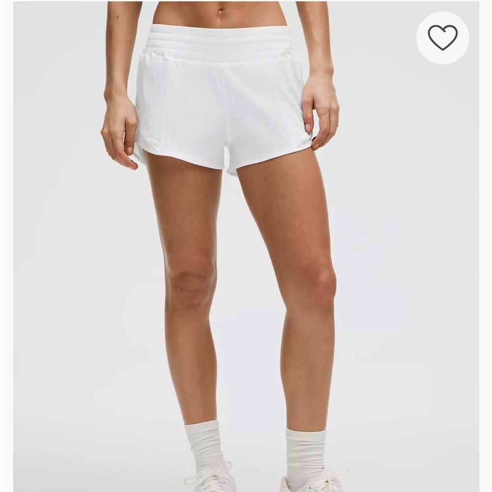 Lululemon Hotty Hot White Shorts